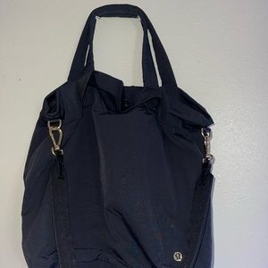 Lululemon on my level 19L tote/gym bag.